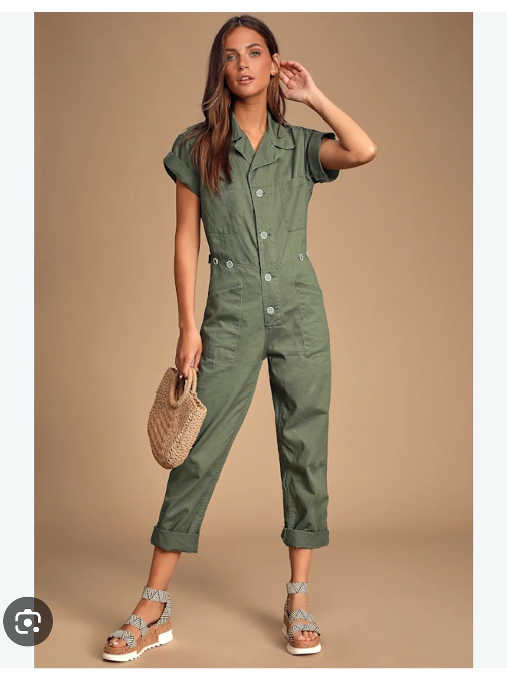 pistola Olive Green Military Utility Jacket